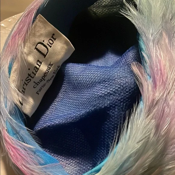 Christian Dior Feathered Hat